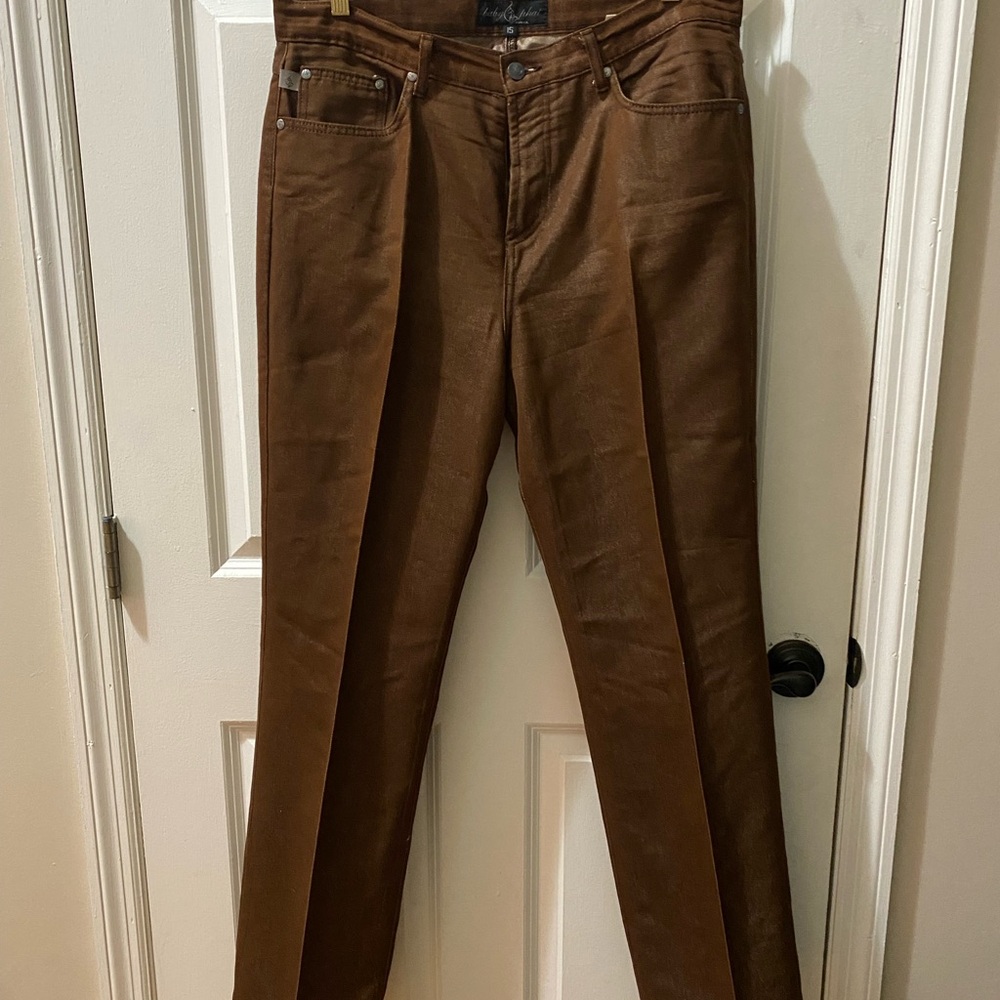 Baby Phat Brown Straight-Leg Jeans